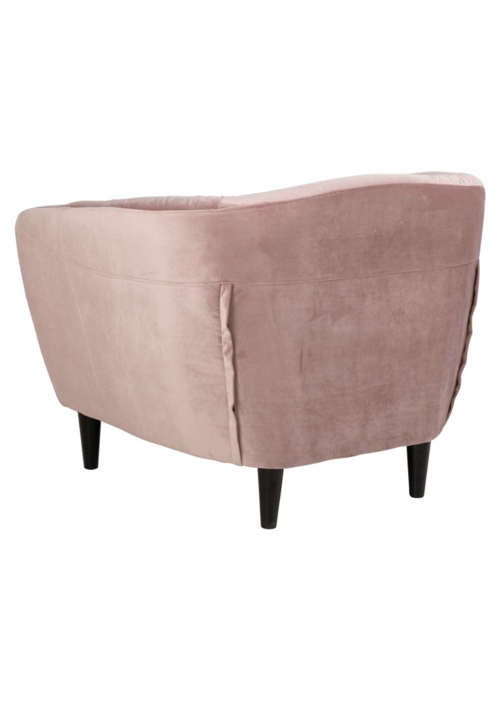 Ria Ria lounge stoel – fluwelen stof – Dusty rose