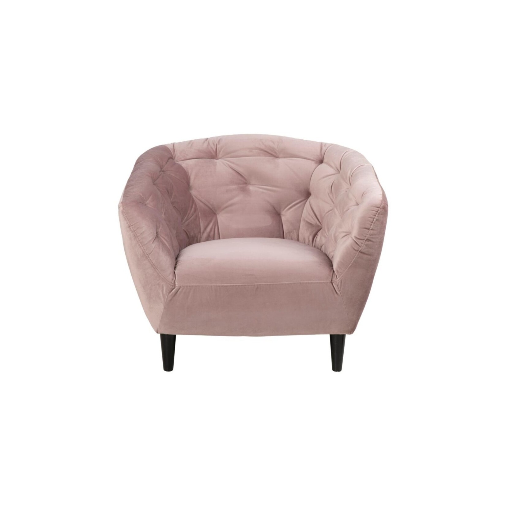 Ria Ria lounge stoel – fluwelen stof – Dusty rose