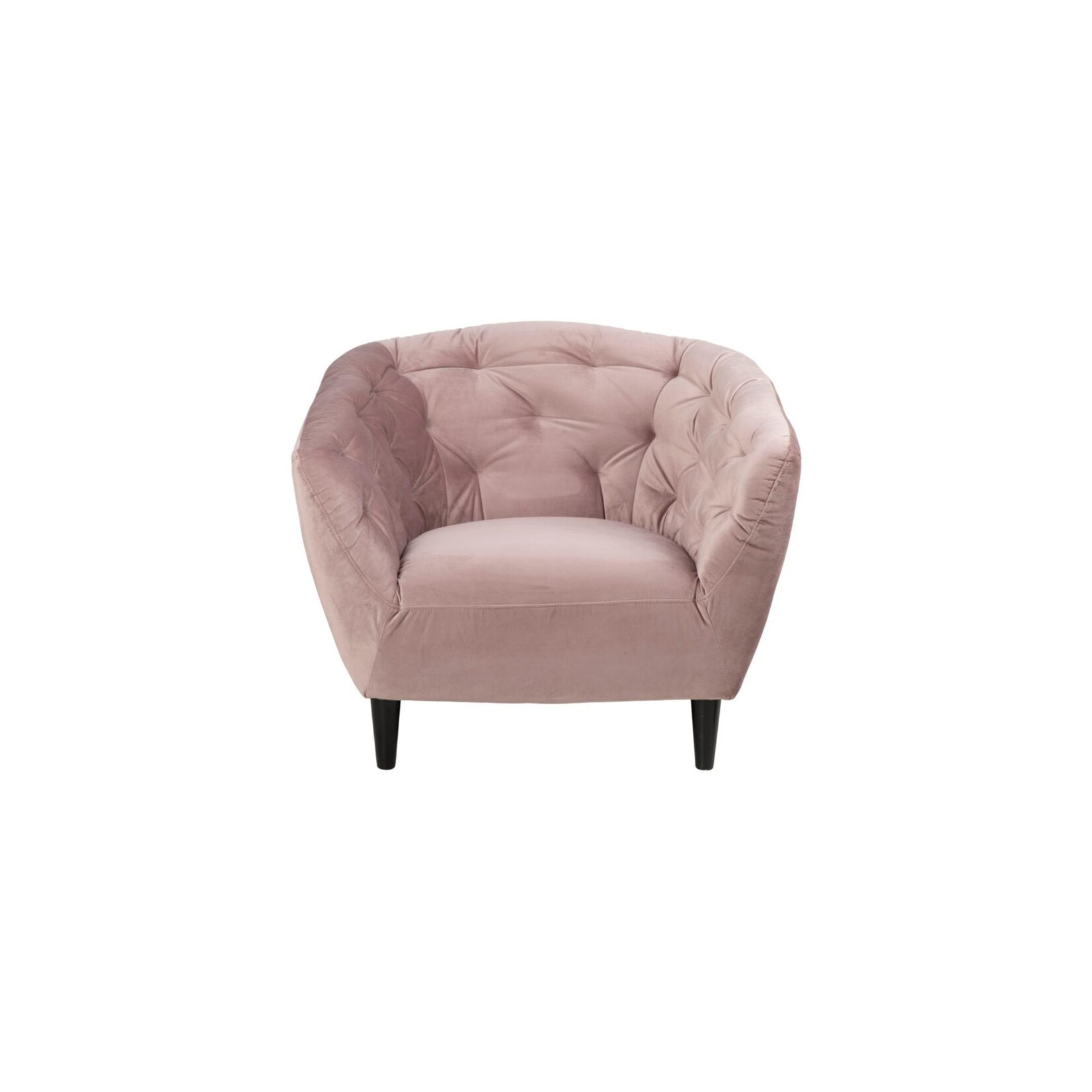 Ria Ria lounge stoel – fluwelen stof – Dusty rose