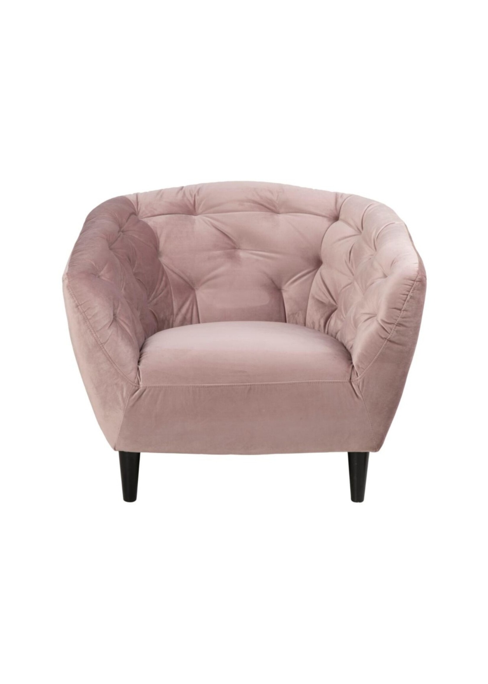 Ria Ria lounge stoel – fluwelen stof – Dusty rose