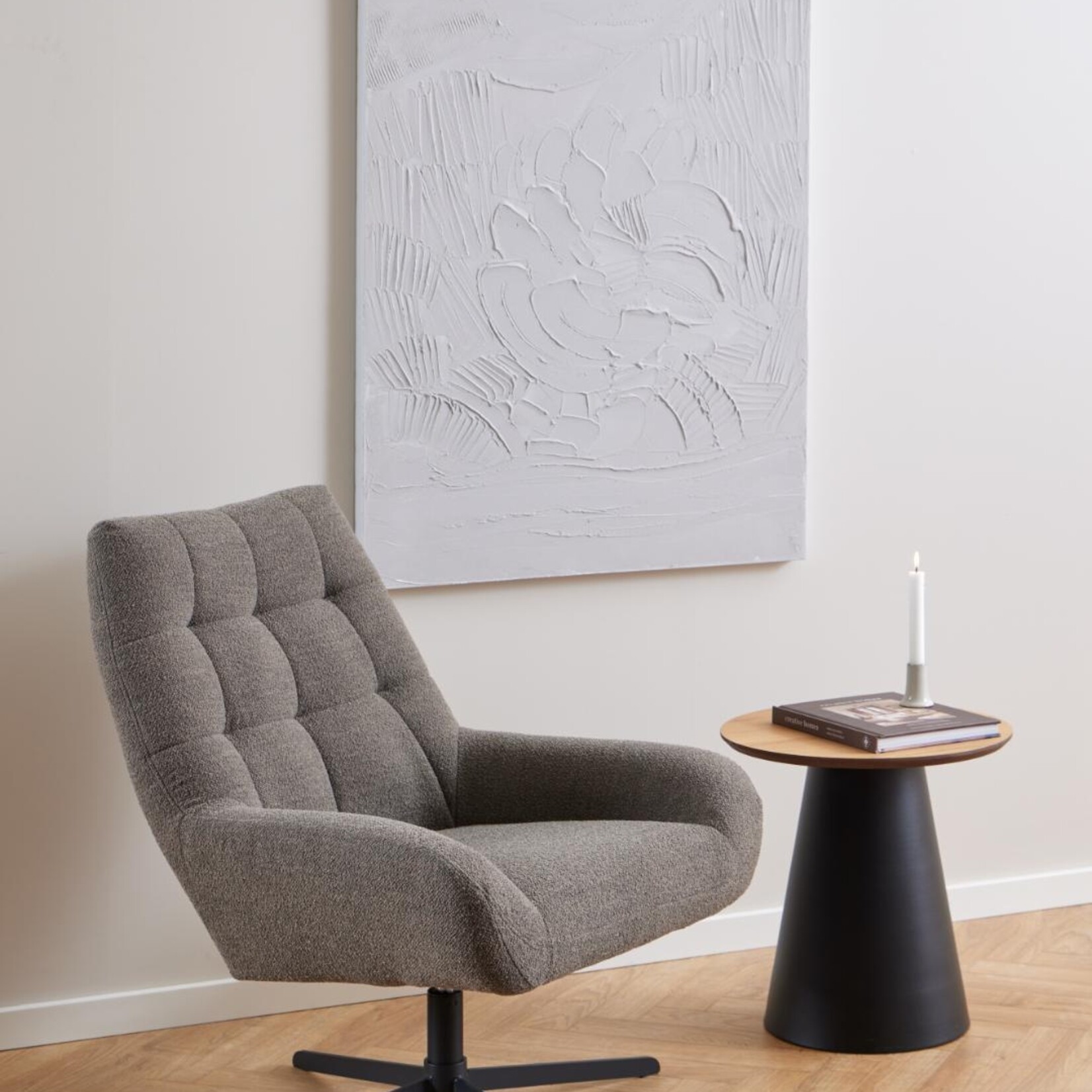 Paris Paris lounge stoel – Monza stof – Taupe