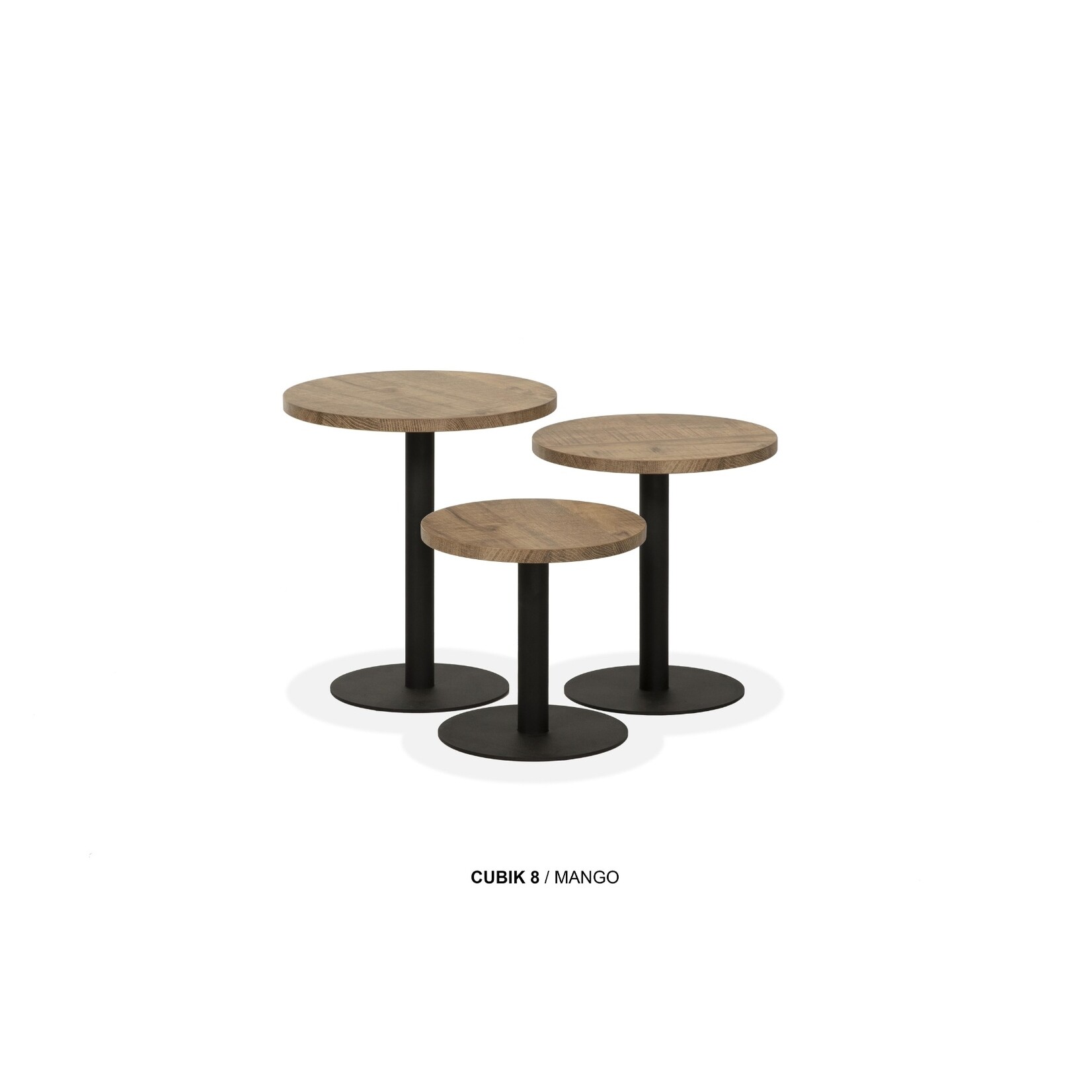 Cubik  CUBIK-8 Salontafel Rond – Set van 3 – Lamulux
