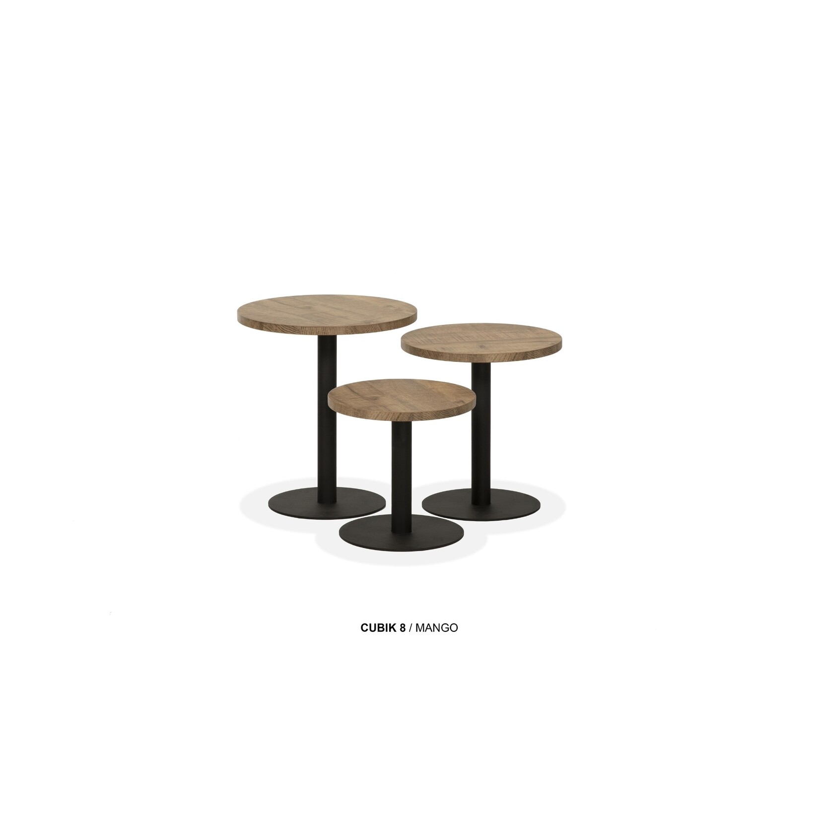 Cubik  CUBIK-8 Salontafel Rond – Set van 3 – Lamulux