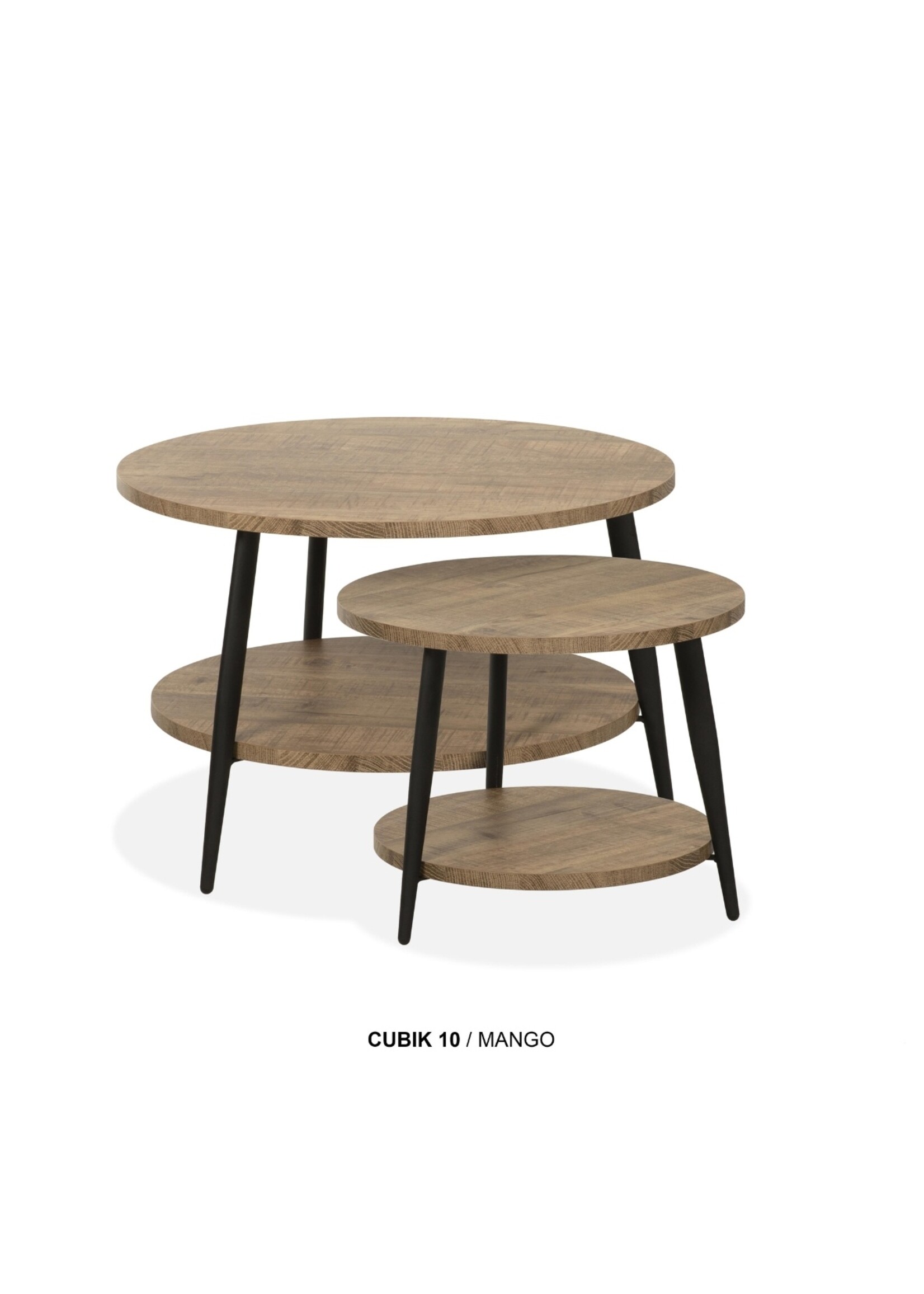 Cubik  CUBIK-10 Salontafel Rond – Set van 2 – Lamulux