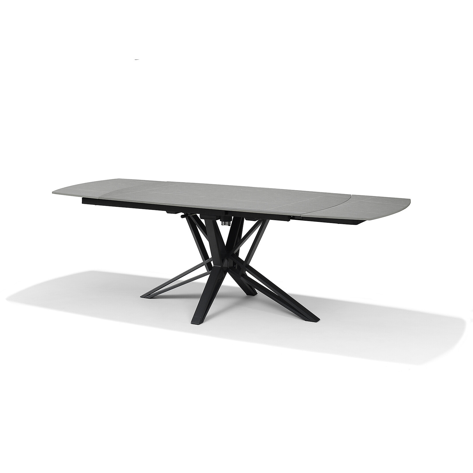 RV Design VEGAS Eetkamertafel Deckstone Grijs Marmer 160-240X90 Uitschuifbaar