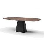 RV Design Basic eetkamertafel Deens Ovaal 220X110 HPL1 Ferro Brons+TM05