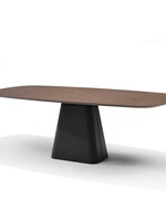 RV Design Basic eetkamertafel Deens Ovaal 220X110 HPL1 Ferro Brons+TM05