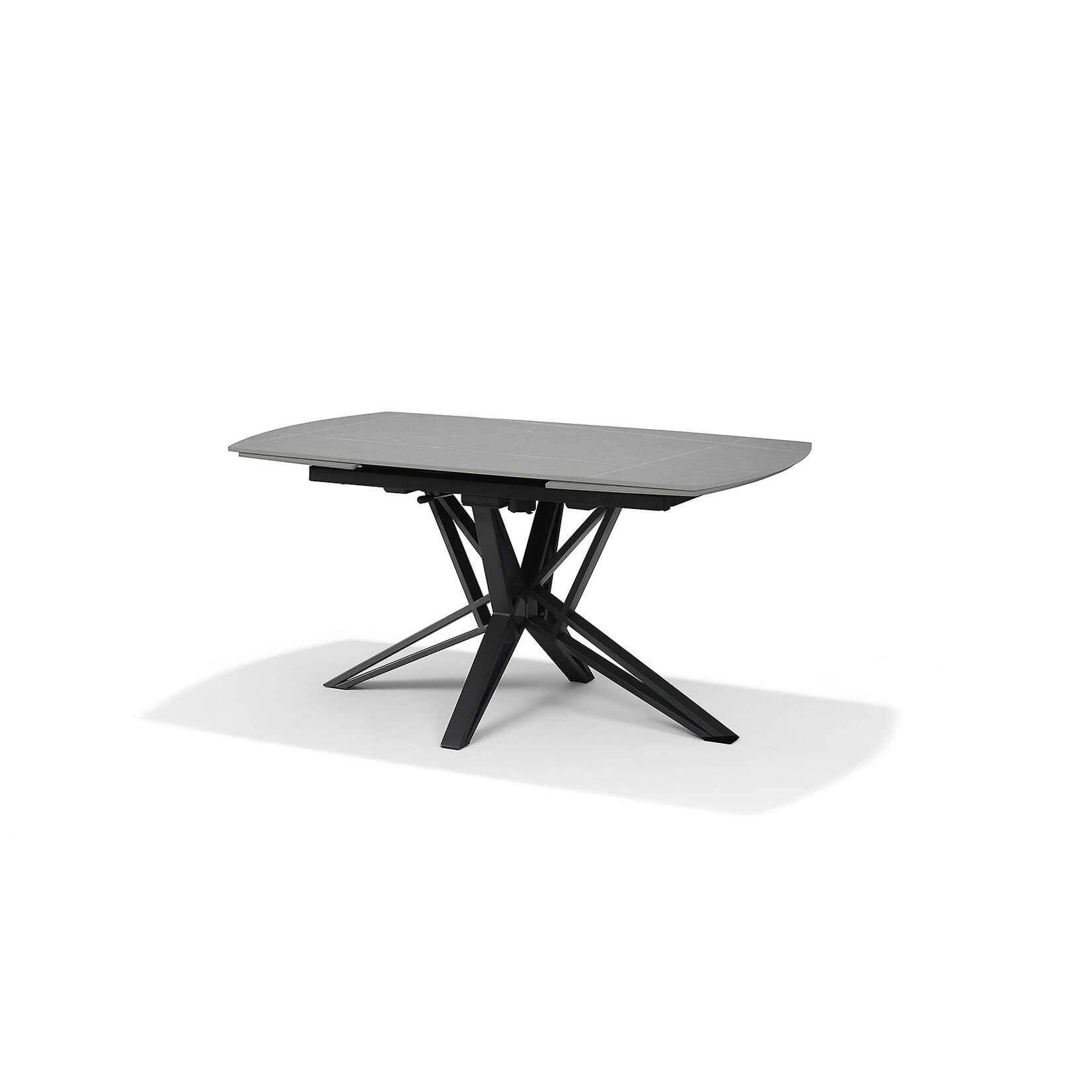 RV Design VEGAS Eetkamertafel Deckstone Grijs Marmer 160-240X90 Uitschuifbaar