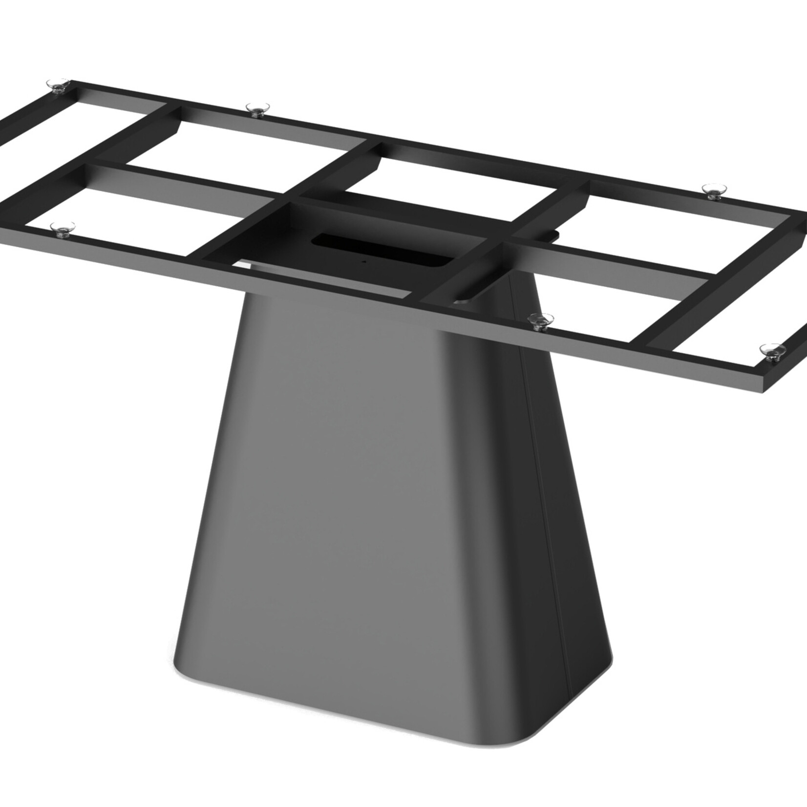 RV Design Basic eetkamertafel Deens Ovaal 220X110 HPL1 Ferro Brons+TM05