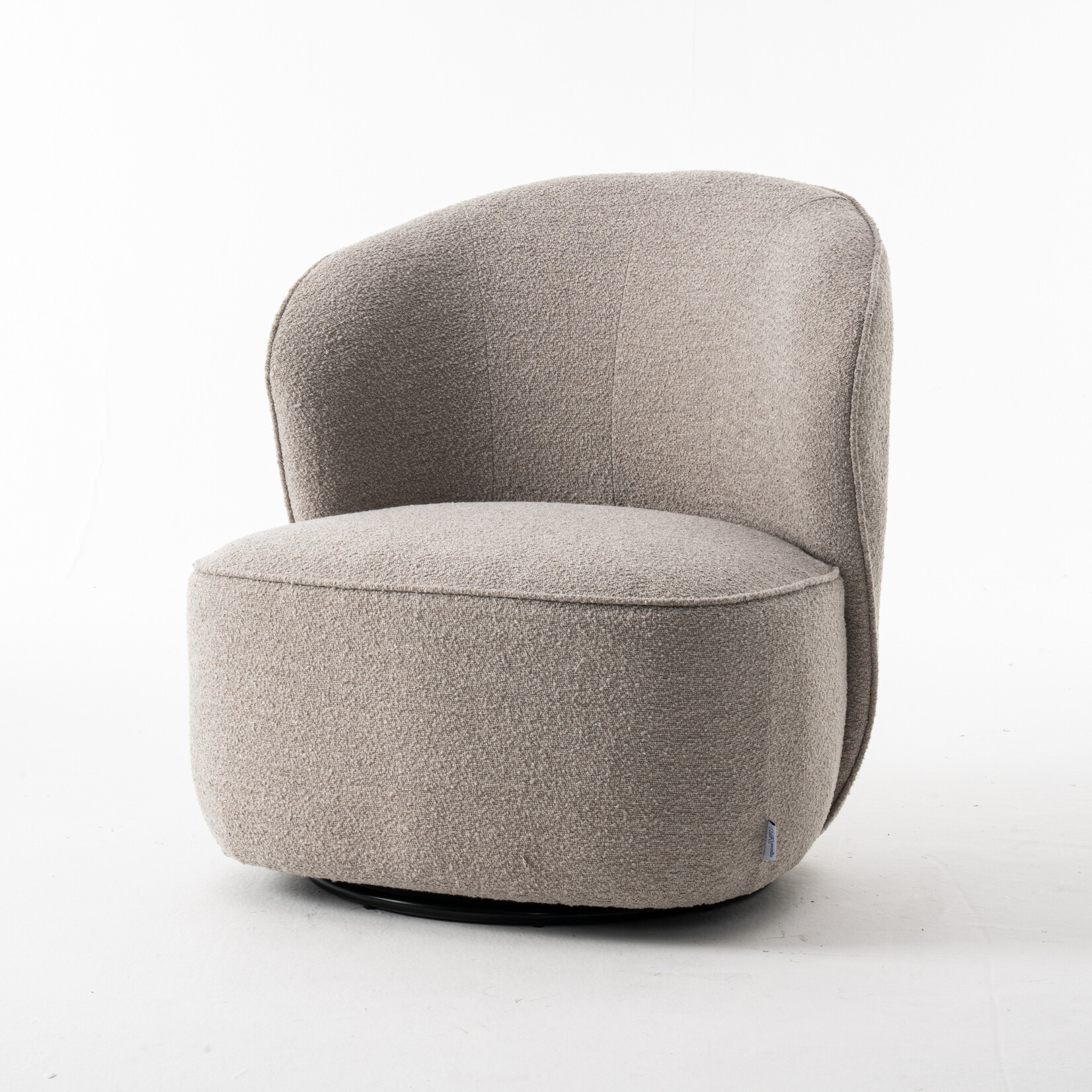 RV Design Sammy Draaifauteuil Stof Teddy #01 Natural