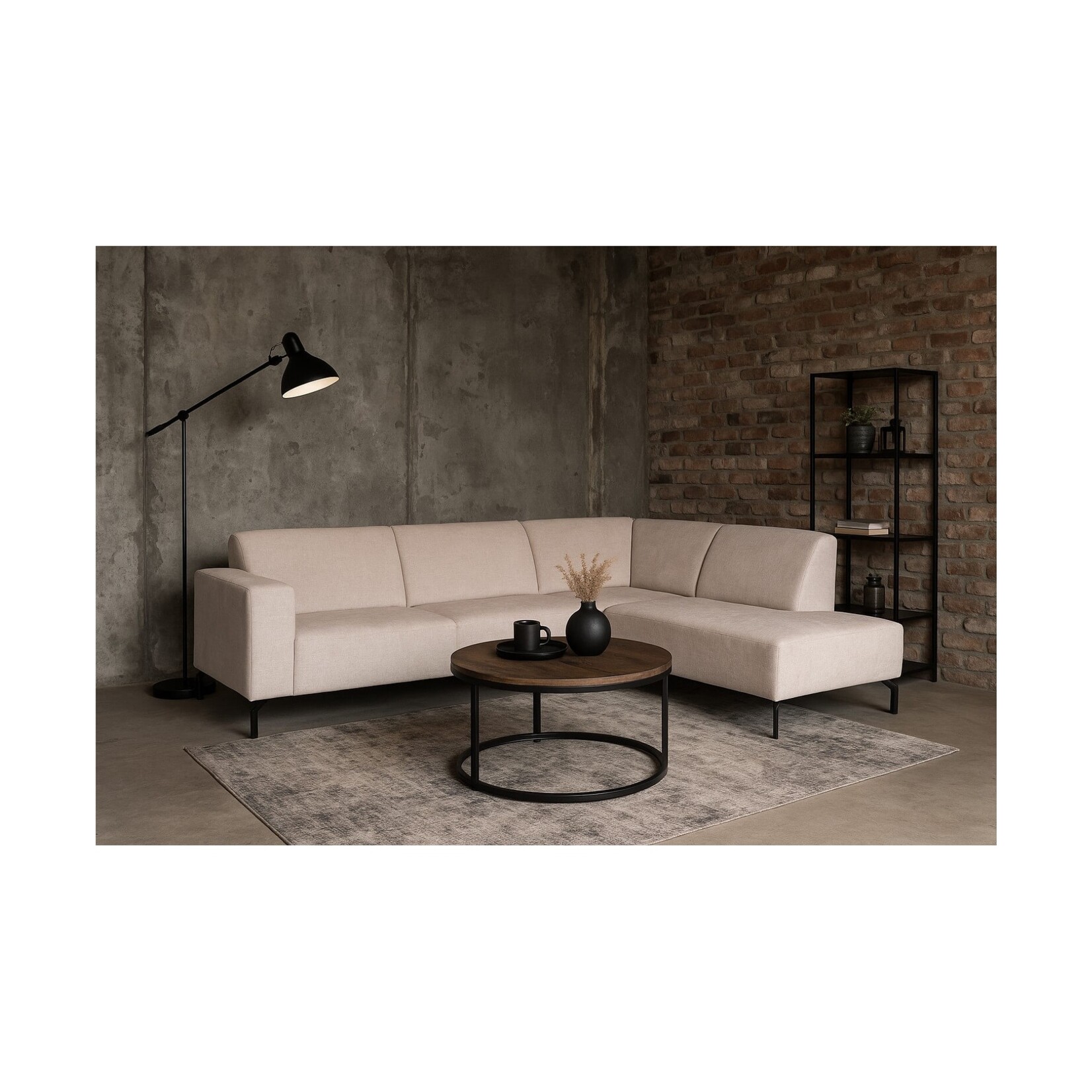 Mona Hoekbank Mona Beige rechts