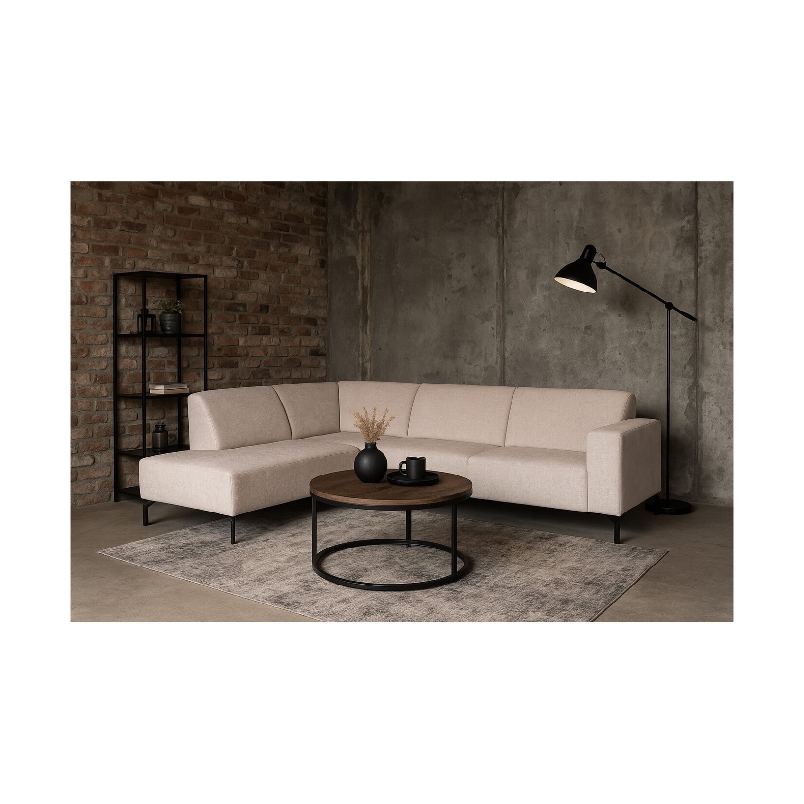 Mona Hoekbank Mona Beige rechts