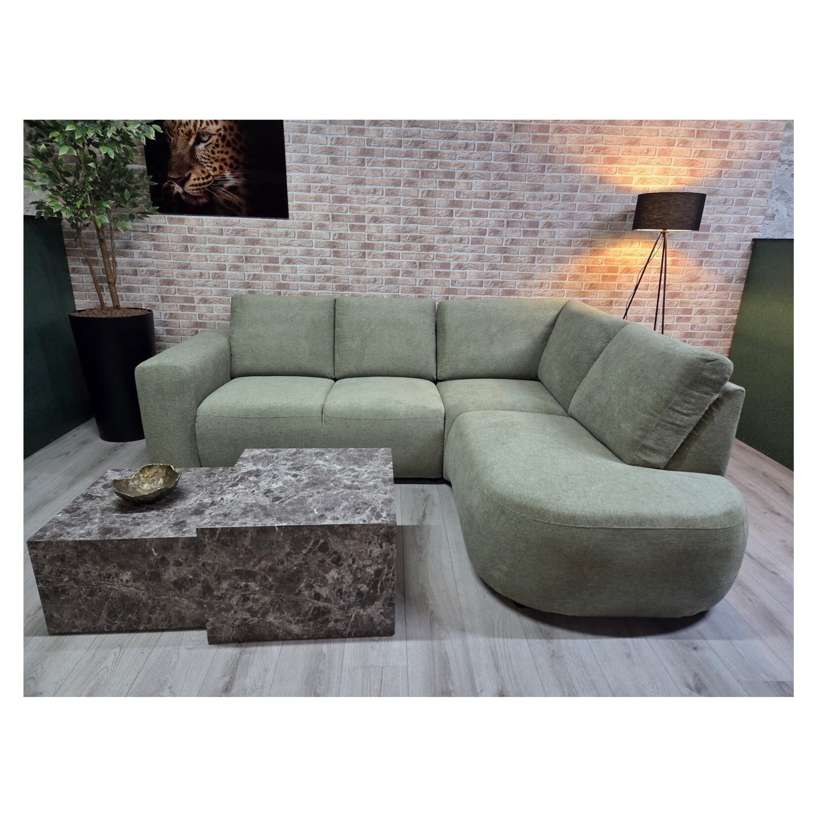 Moraira Hoekbank Moraira Hoek Rechts Stofsoort ART Green