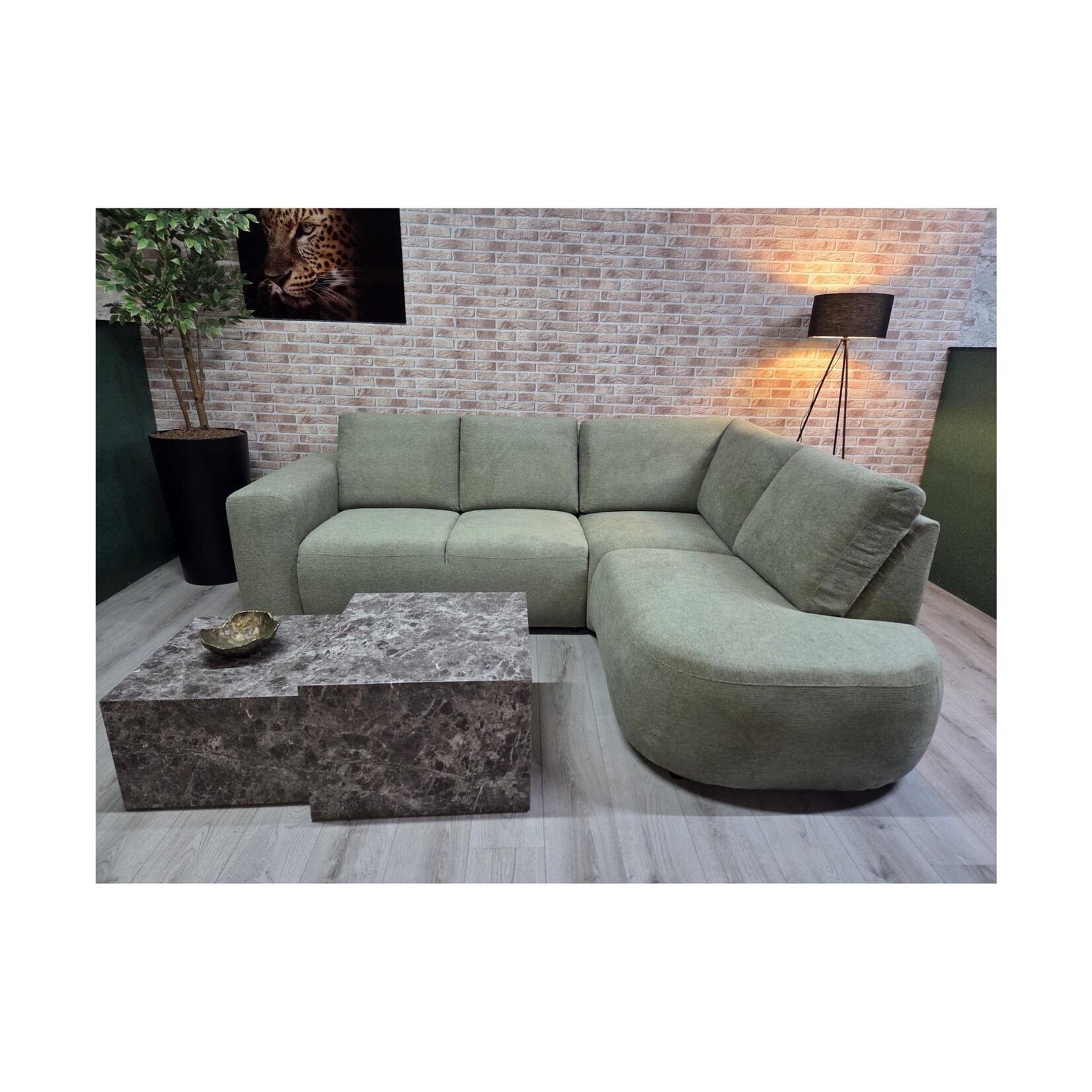 Moraira Hoekbank Moraira Hoek Rechts Stofsoort ART Green
