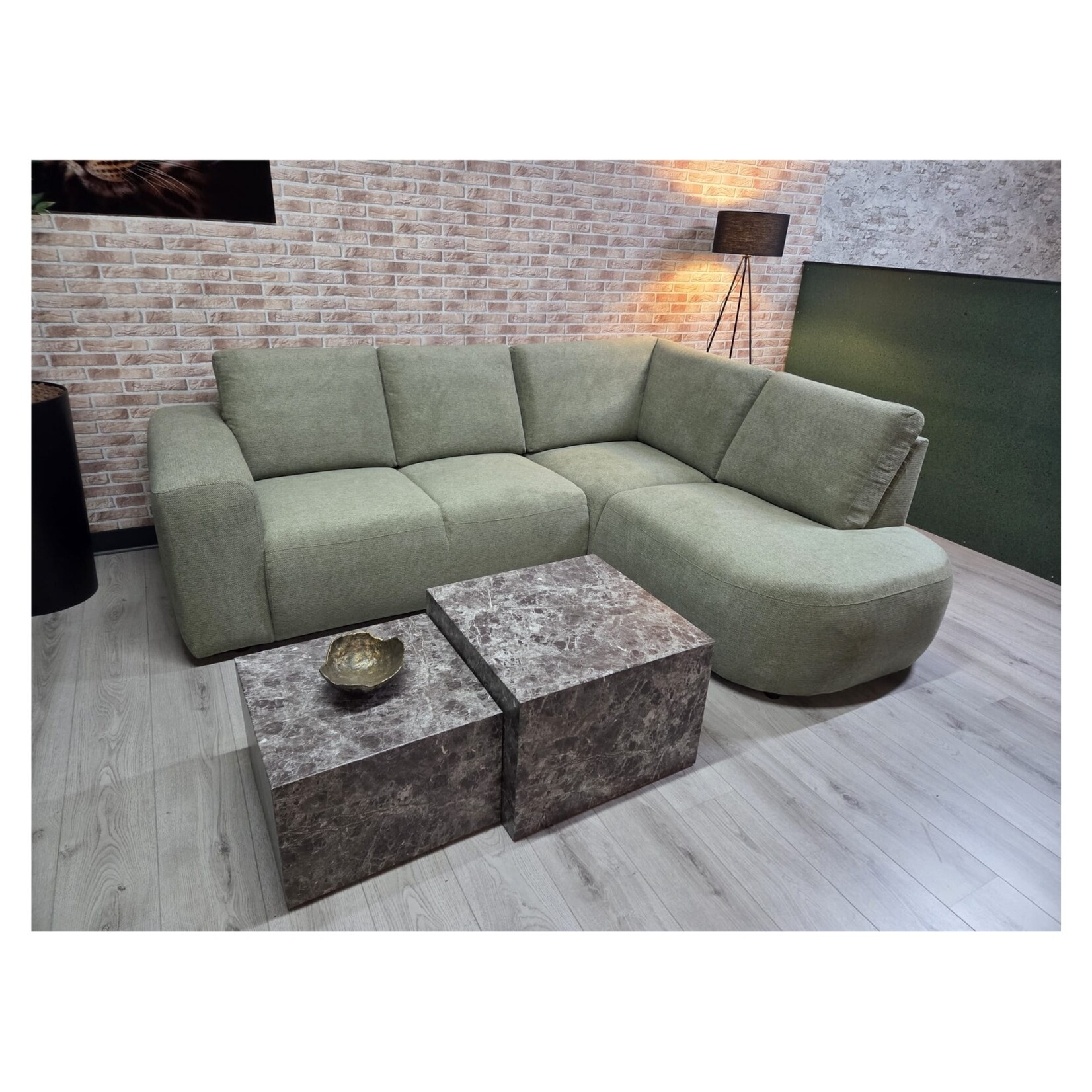 Moraira Hoekbank Moraira Hoek Rechts Stofsoort ART Green