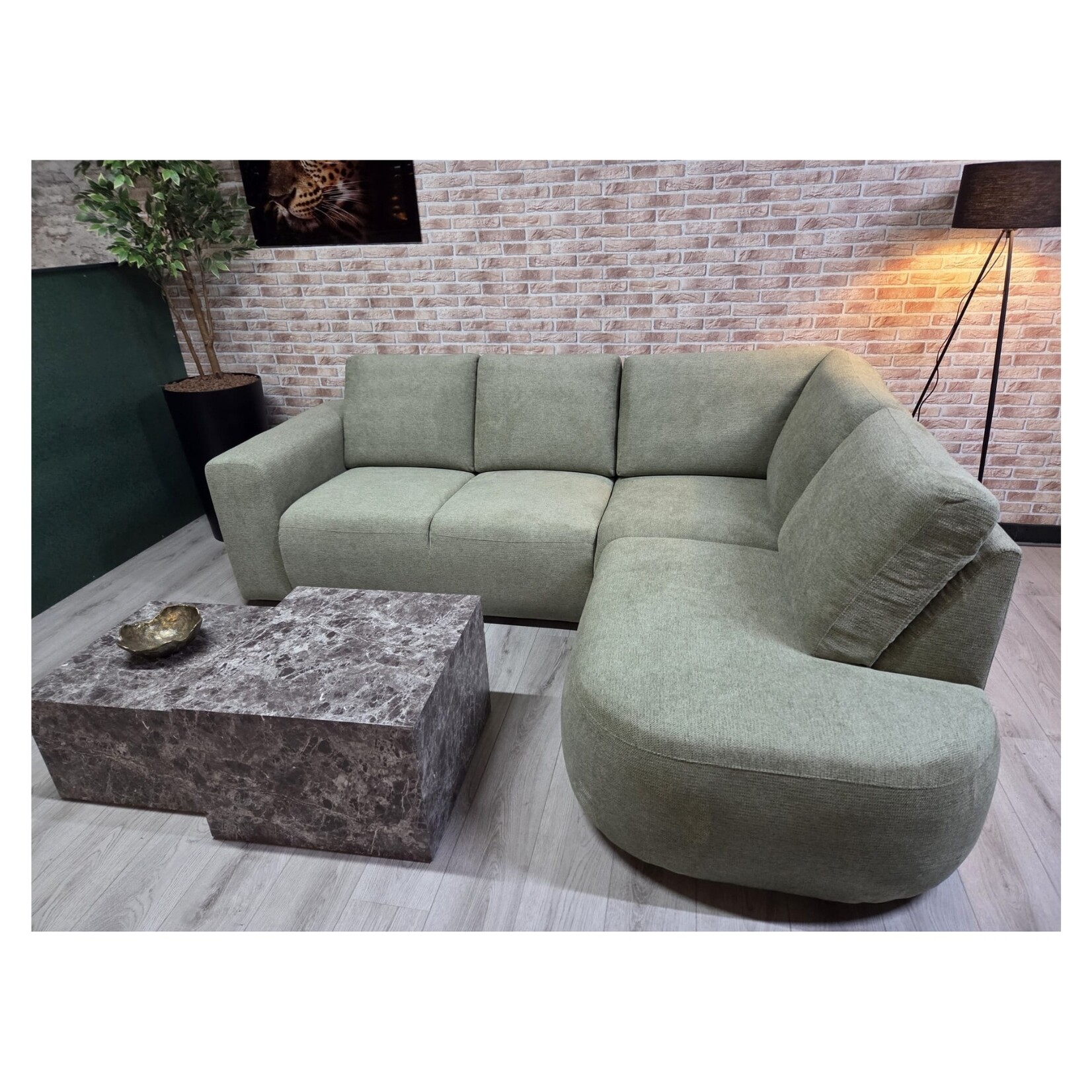 Moraira Hoekbank Moraira Hoek Rechts Stofsoort ART Green