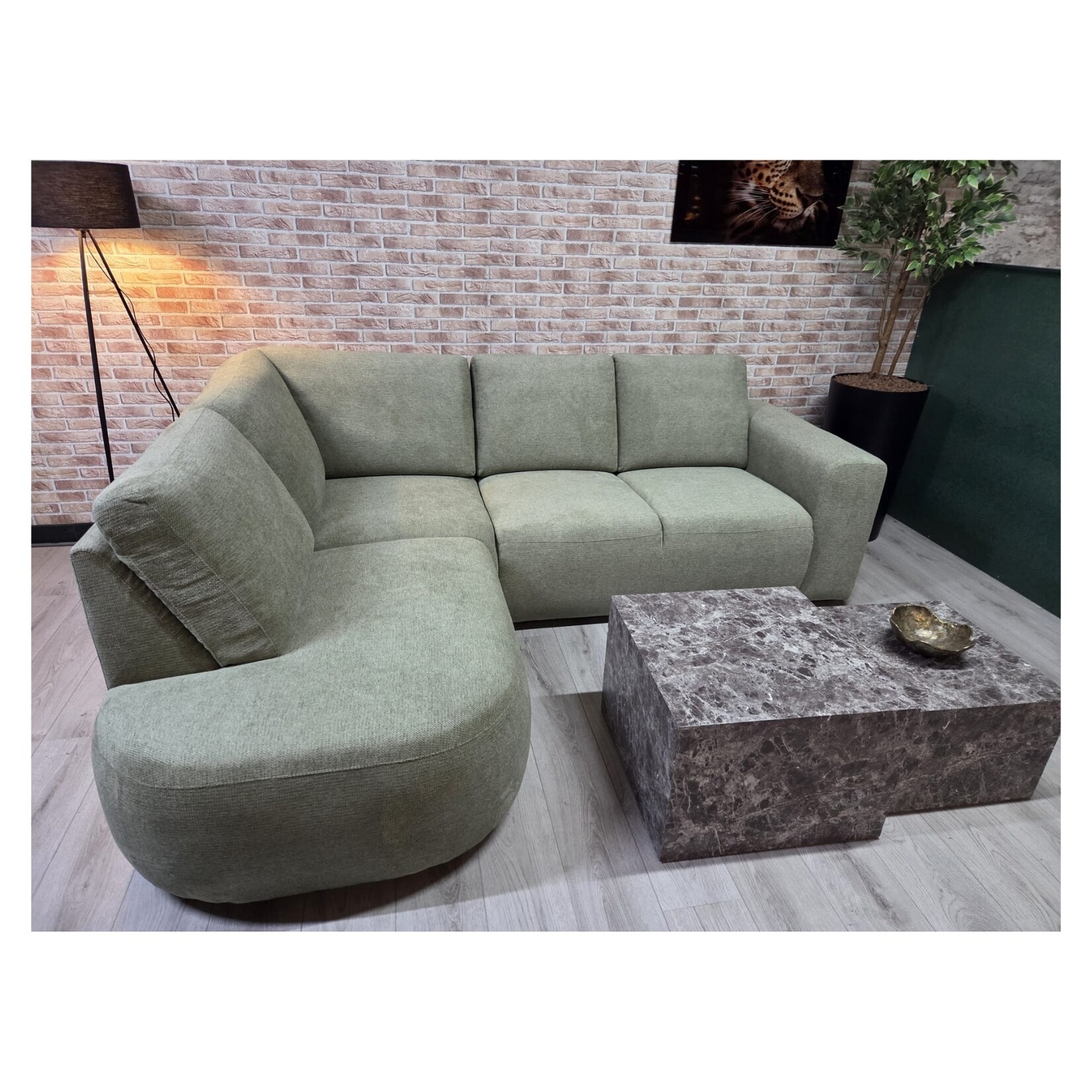 Moraira Hoekbank Moraira Hoek Rechts Stofsoort ART Green