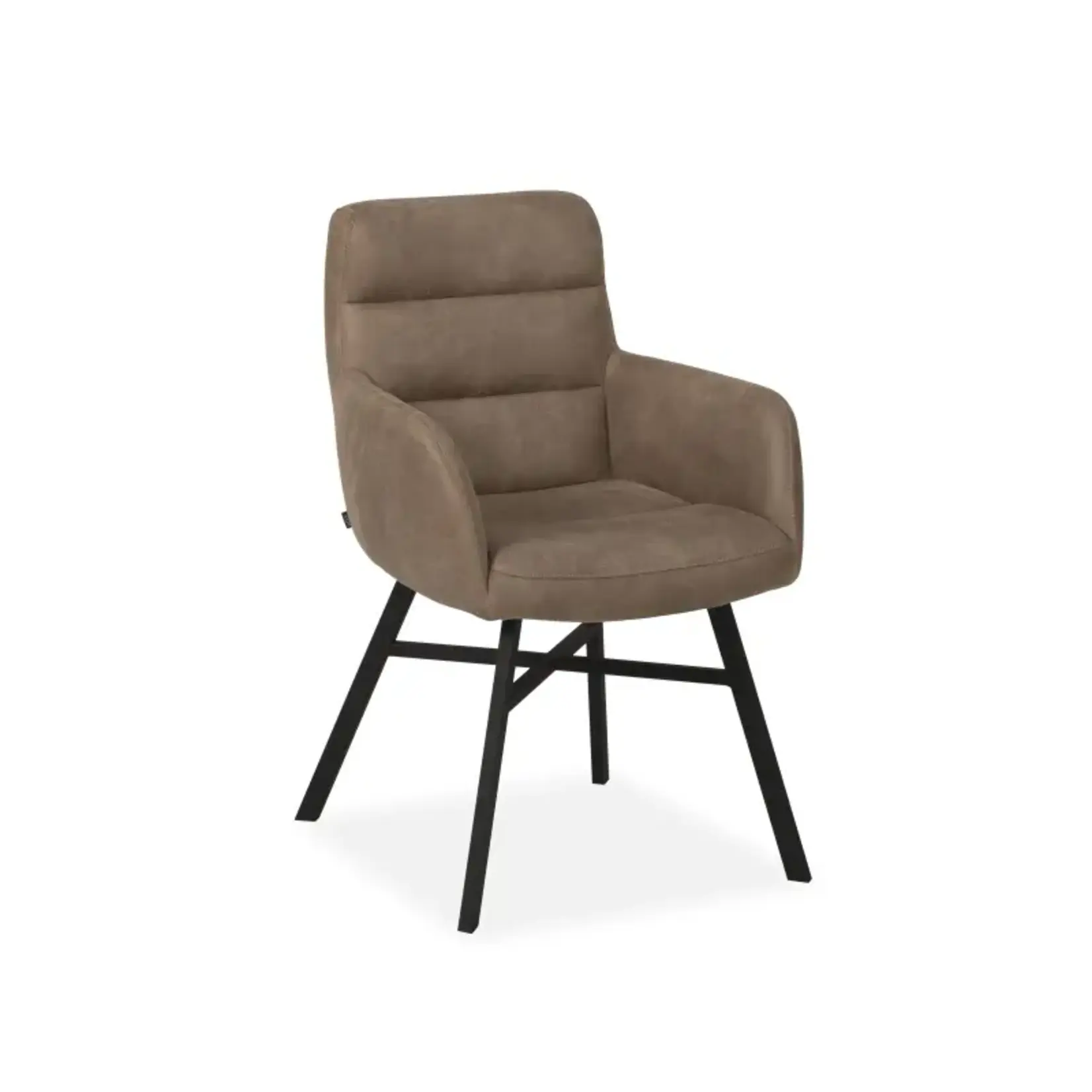 Elton Eetkamerstoel Elton Chicago Truffel – Microvezel