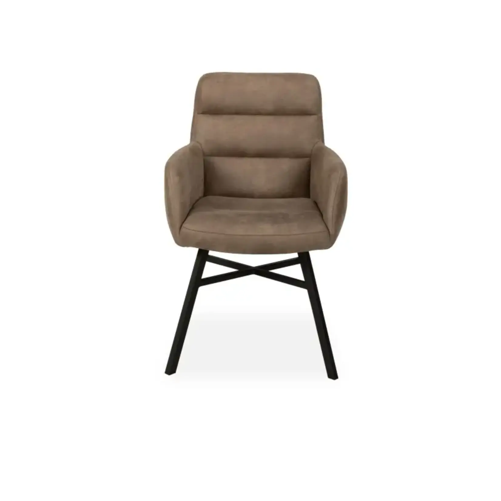 Elton Eetkamerstoel Elton Chicago Truffel – Microvezel