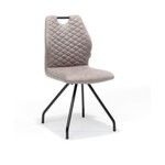 RV Design Stoel Carlos zwart Stof Soft Pebble
