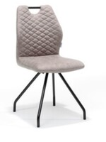 RV Design Stoel Carlos zwart Stof Soft Pebble