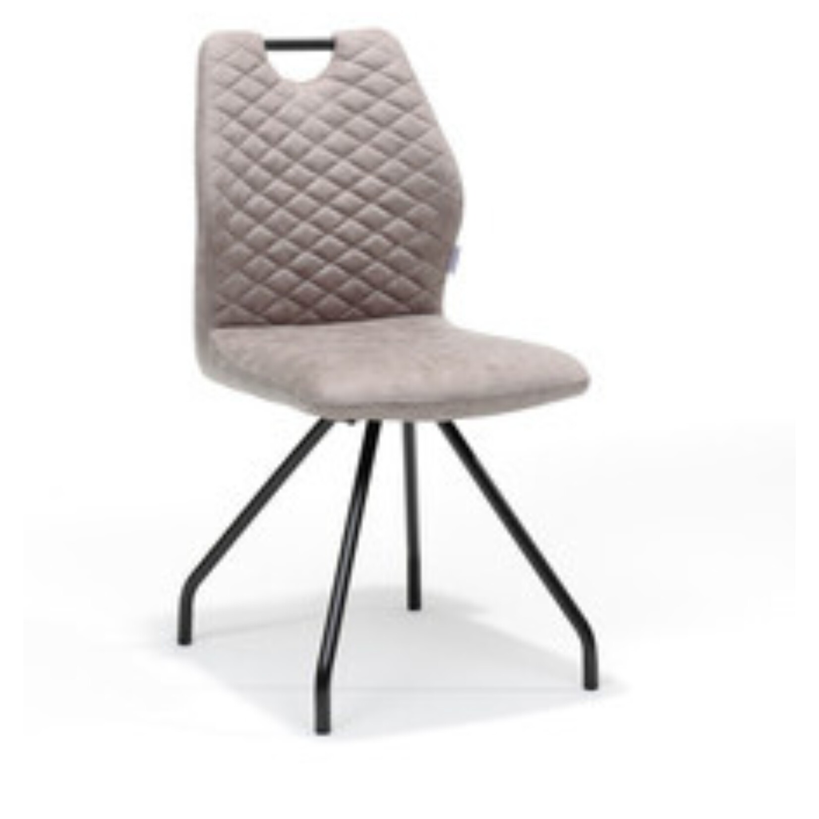 RV Design Stoel Carlos zwart Stof Soft Pebble