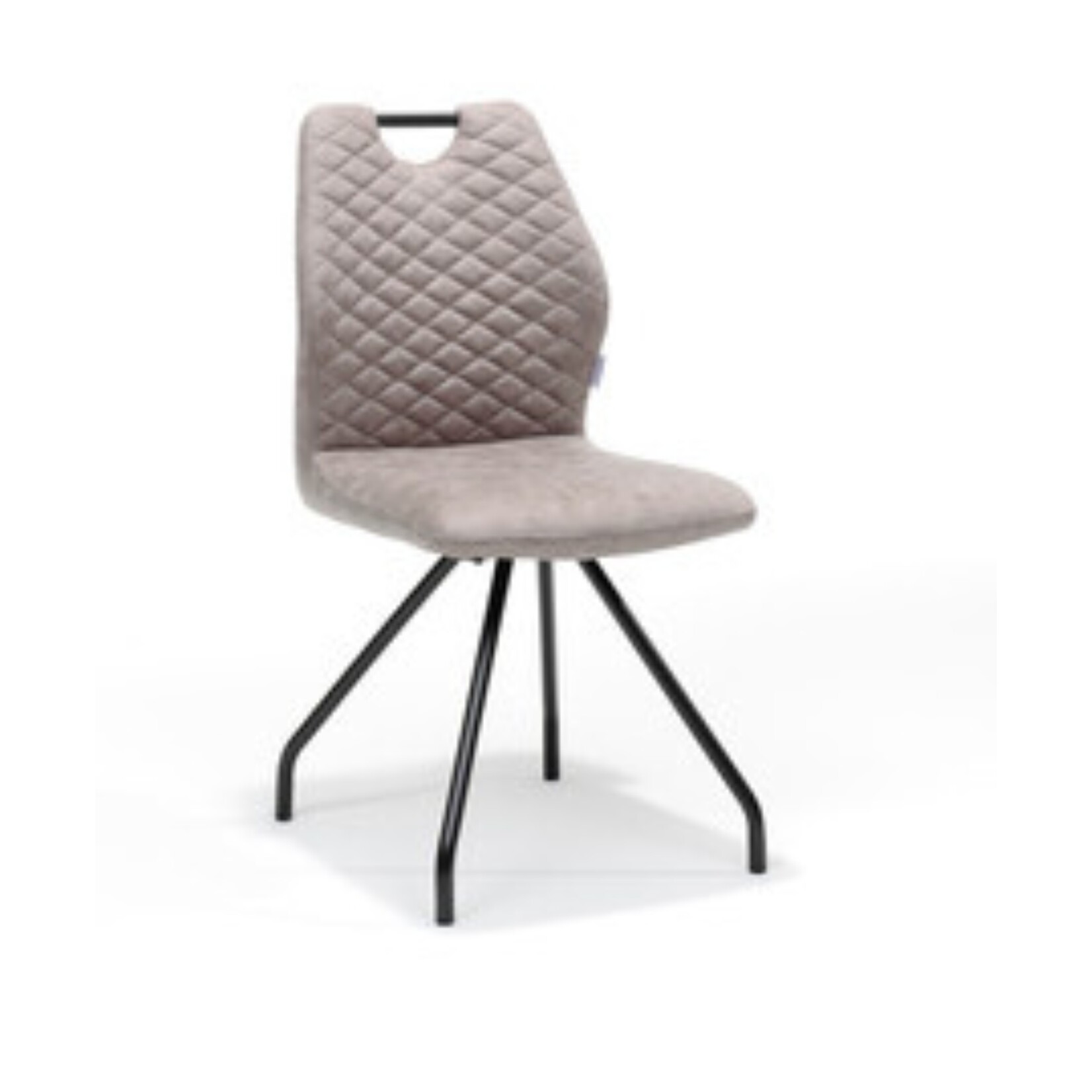 RV Design Stoel Carlos zwart Stof Soft Pebble