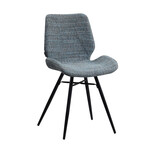 DMW Stoel Barron blauw chenille