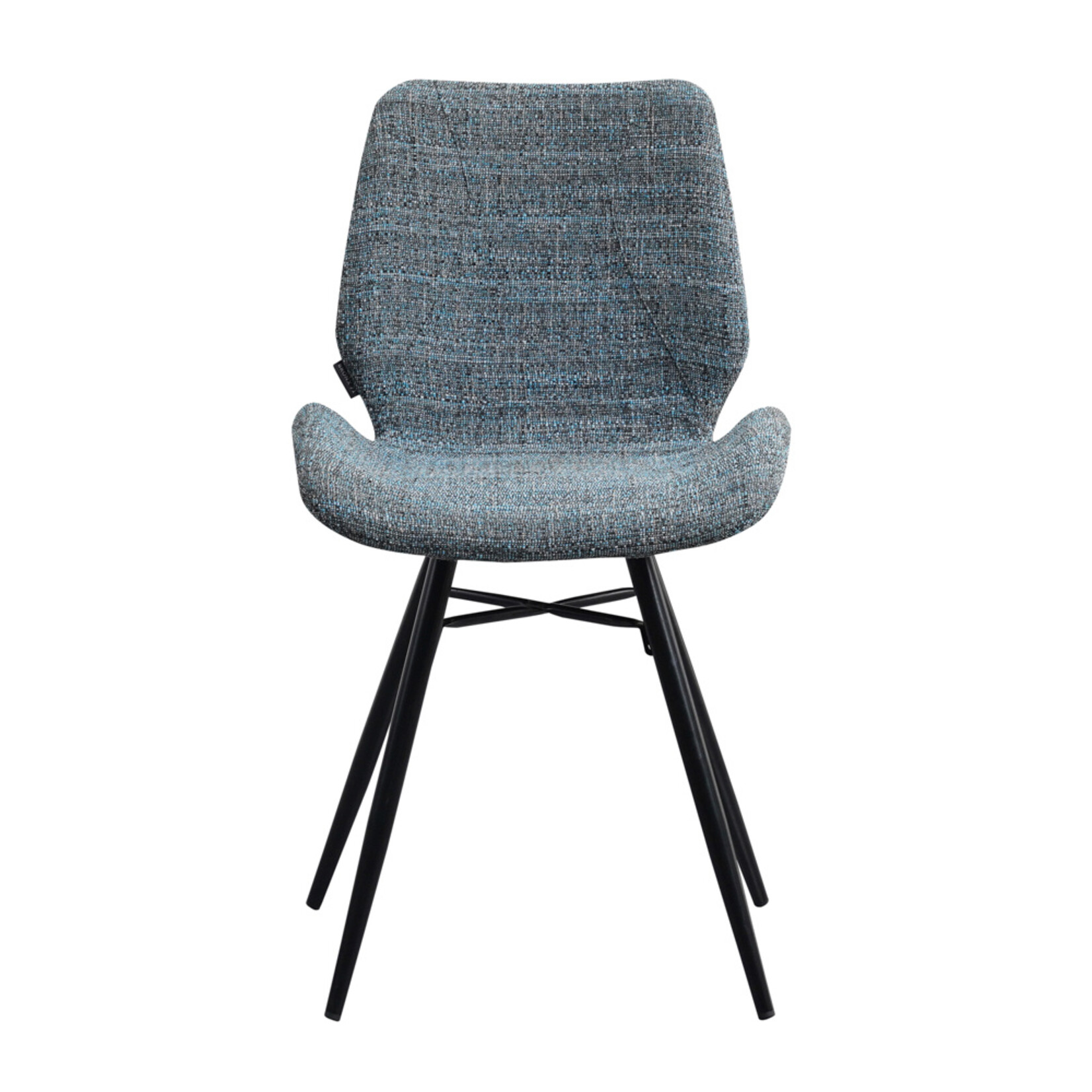 DMW Stoel Barron blauw chenille