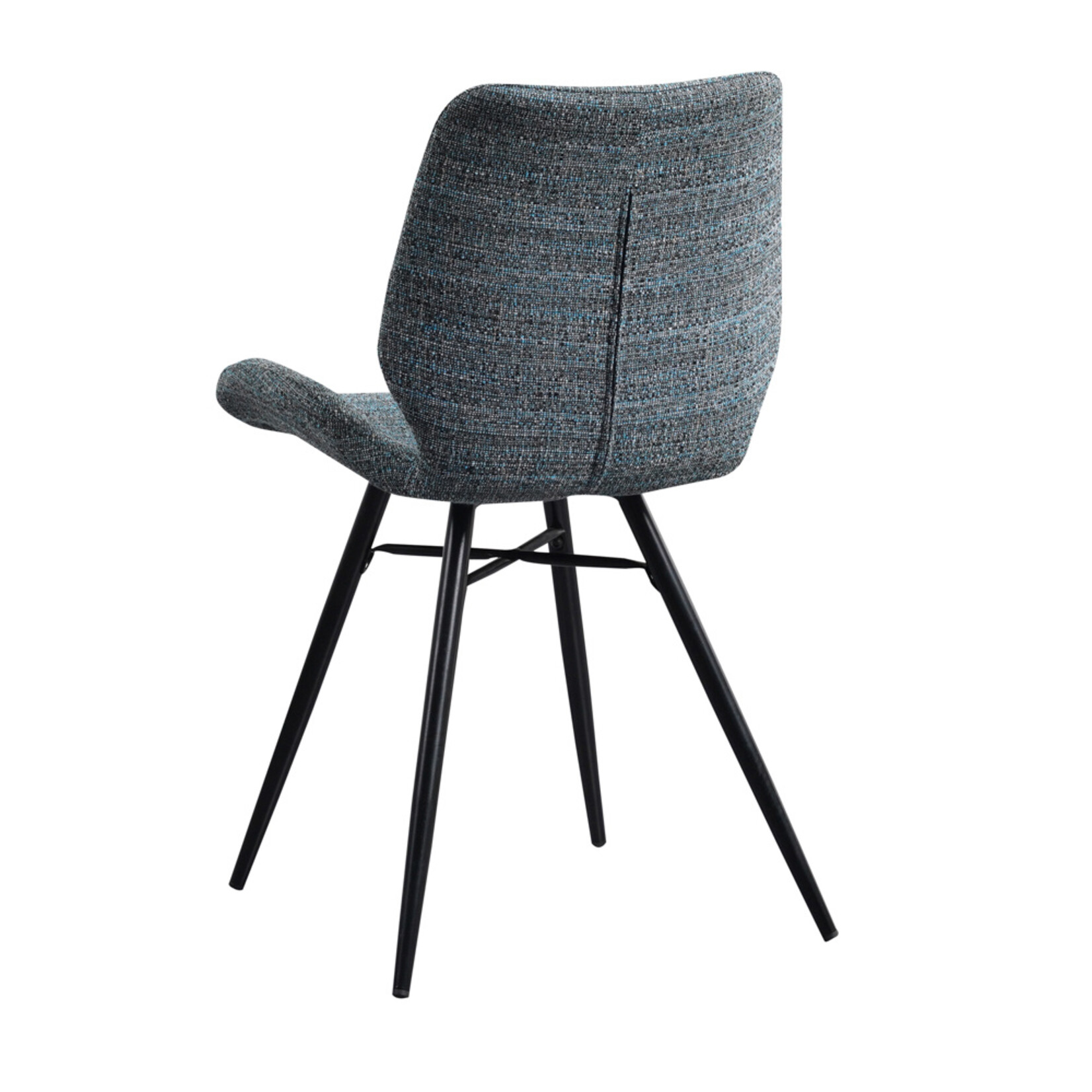 DMW Stoel Barron blauw chenille