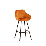 DMW Barkruk Casper cognac velvet