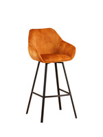 DMW Barkruk Casper cognac velvet