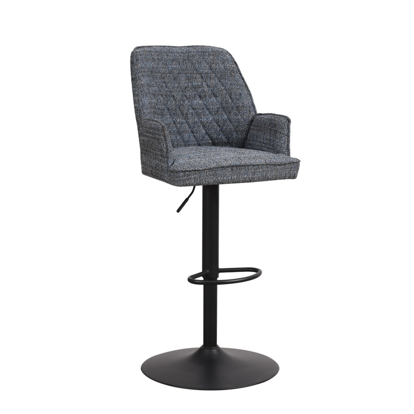 DMW Barkruk Donny blauw chenille