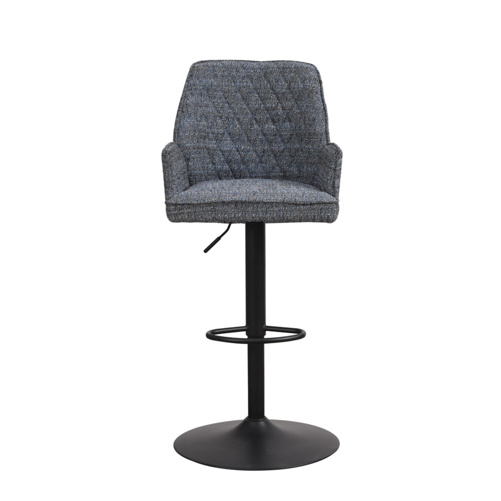 DMW Barkruk Donny blauw chenille