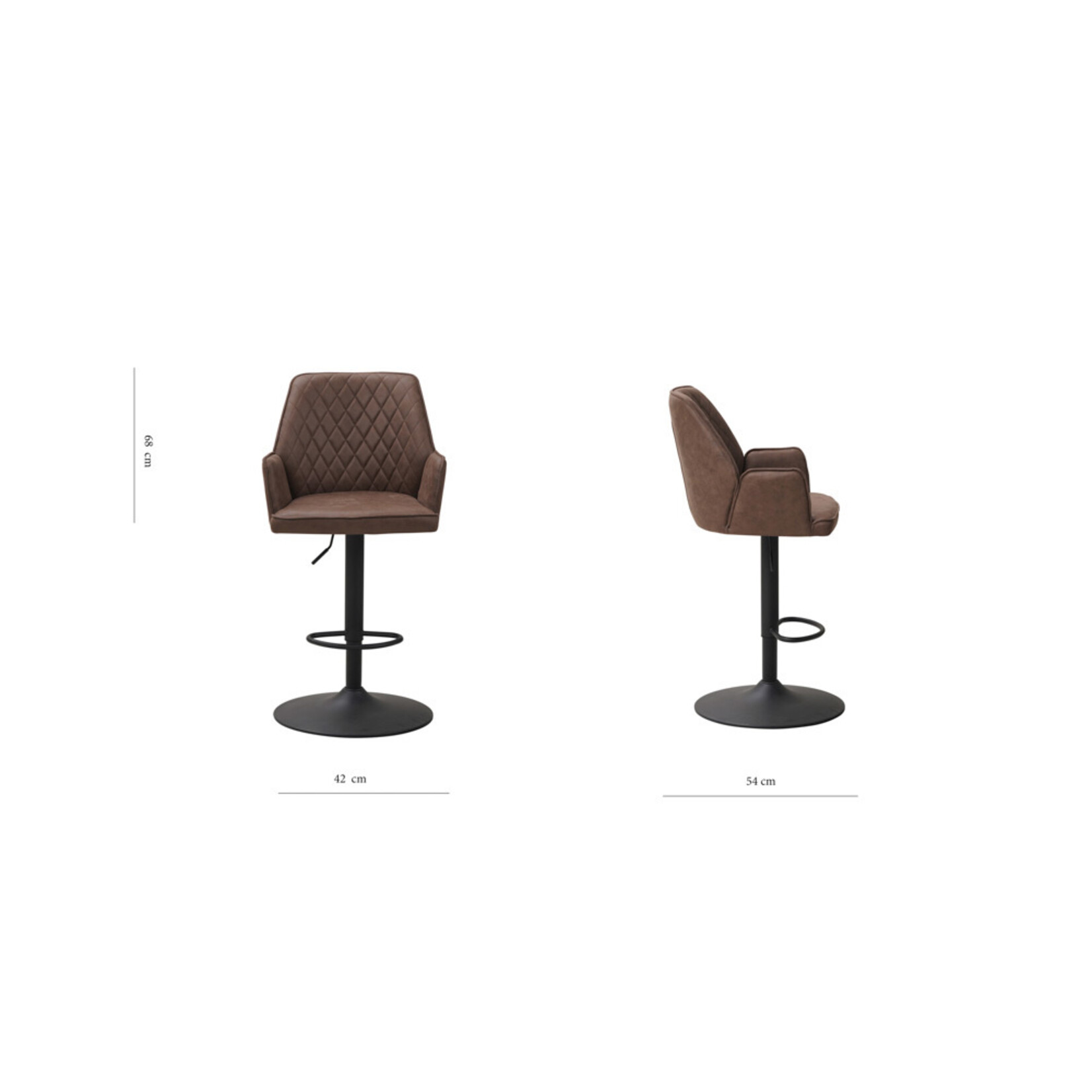 DMW Barkruk Donny taupe