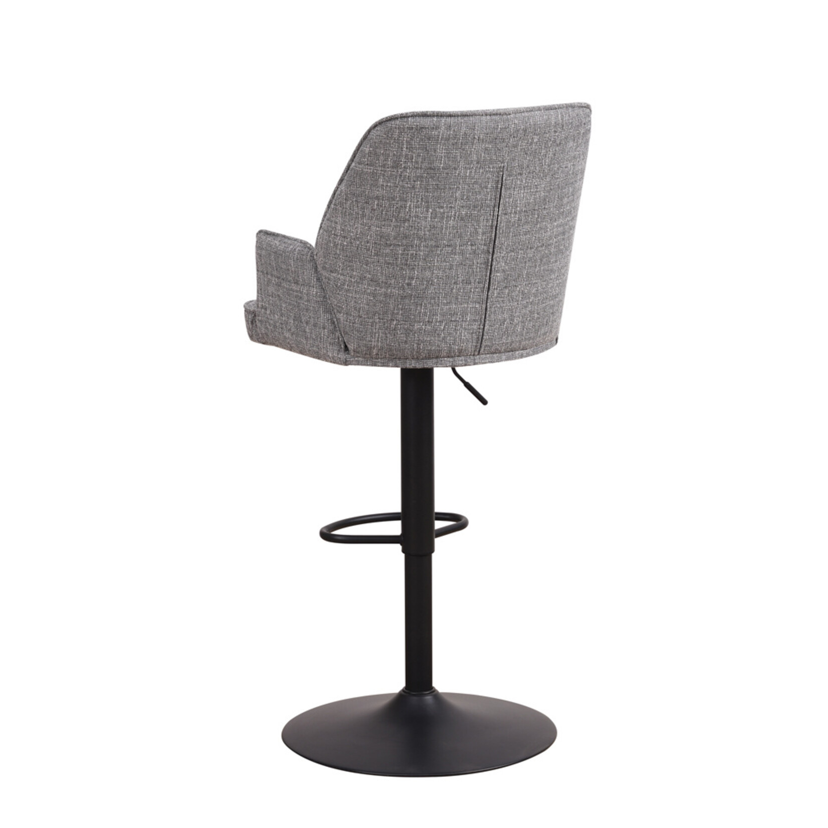 DMW Barkruk Donny lichtgrijs chenille