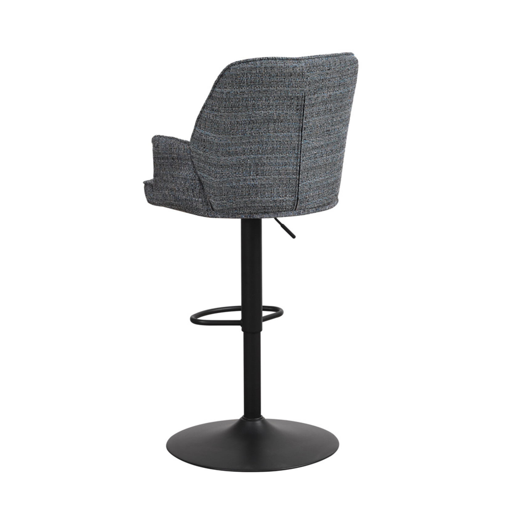 DMW Barkruk Donny blauw chenille