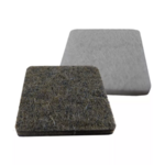 DMW Viltschijfjes 50x50x3.5  Kleur wit 8 per vel