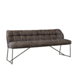 DMW Eetkamerbank microvezel  Antraciet 185cm