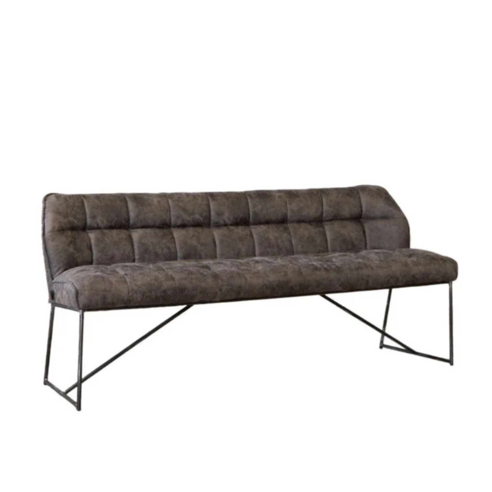 DMW Eetkamerbank microvezel  Antraciet 185cm