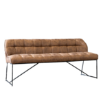 DMW Eetkamerbank microvezel Cognac 155cm