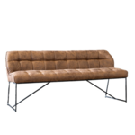 DMW Eetkamerbank microvezel Cognac 155cm