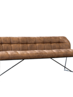 DMW Eetkamerbank microvezel Cognac 155cm