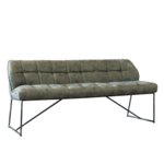 DMW Eetkamerbank microvezel Olijfgroen 155cm