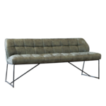 DMW Eetkamerbank microvezel Olijfgroen 155cm