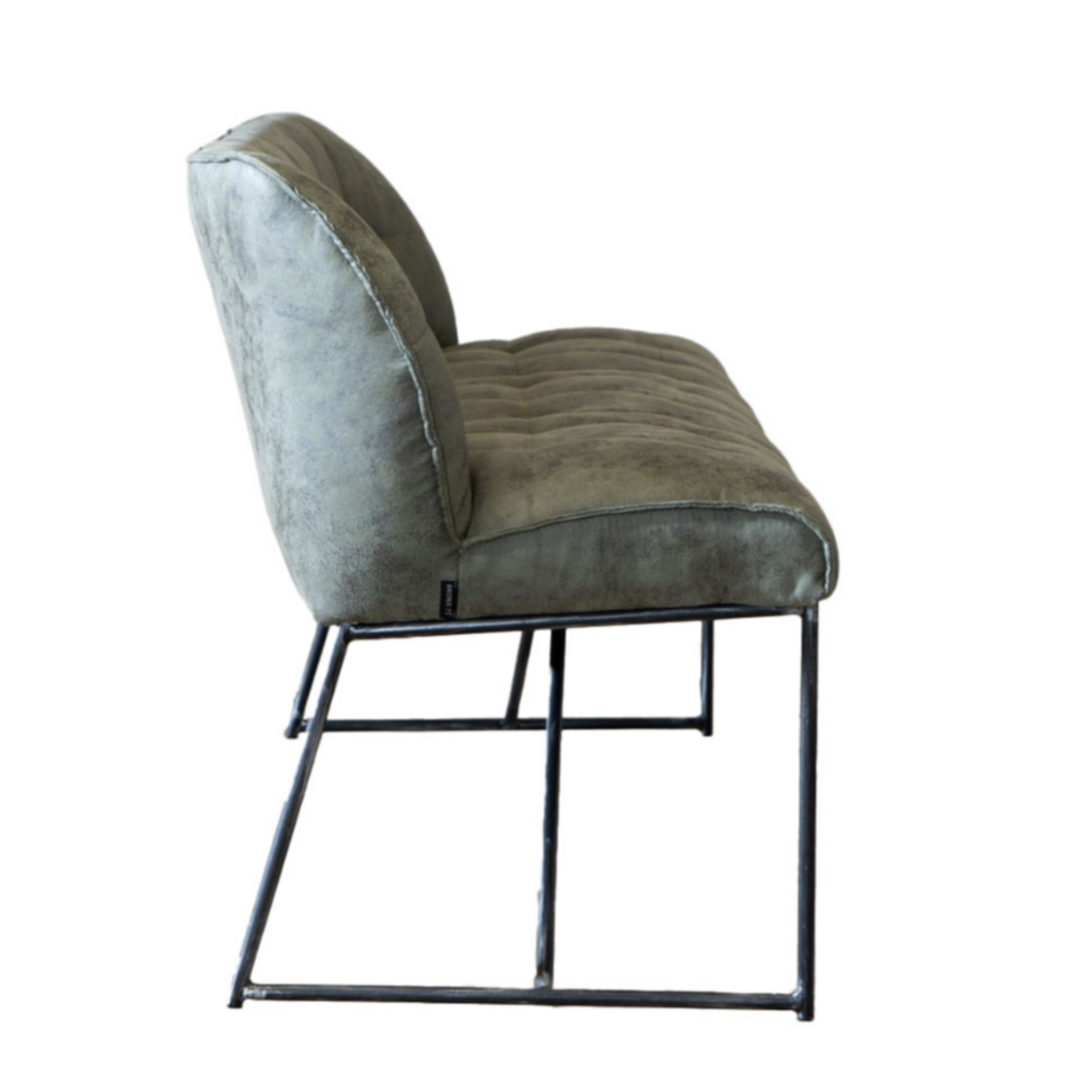 DMW Eetkamerbank microvezel Olijfgroen 155cm