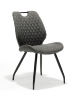 RV Design Stoel Hardy zwart Stof Soft Antraciet