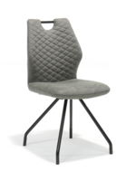 RV Design Stoel Carlos zwart Stof Soft Steel
