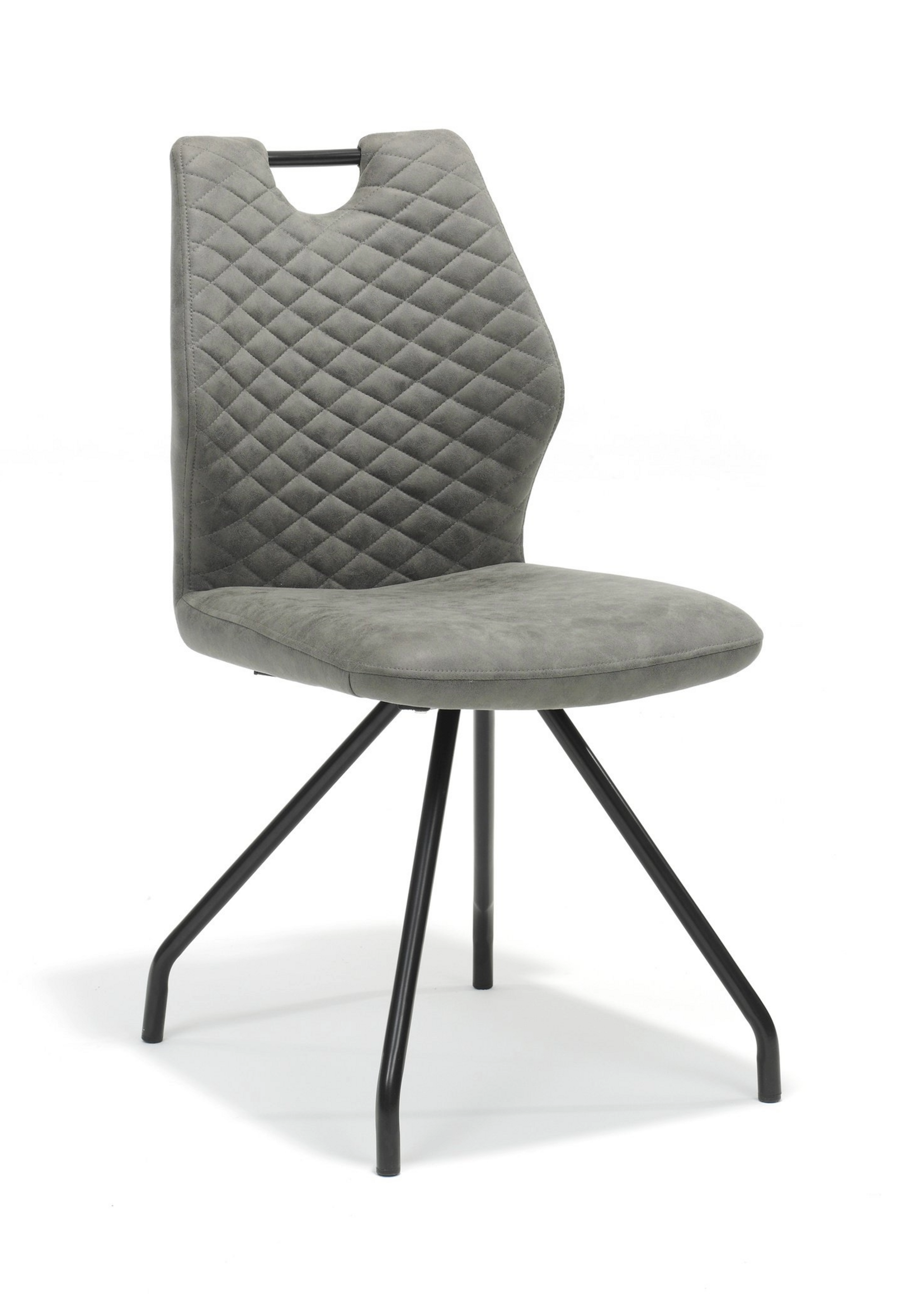 RV Design Stoel Carlos zwart Stof Soft Steel