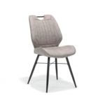 RV Design Stoel Quattro zwart stof Soft Pebble